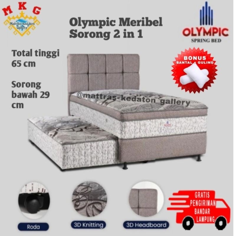 kasur 2 in 1 meribel Sorong by olympic springbed  Uk 120x200 set and sorong kasur Lampung