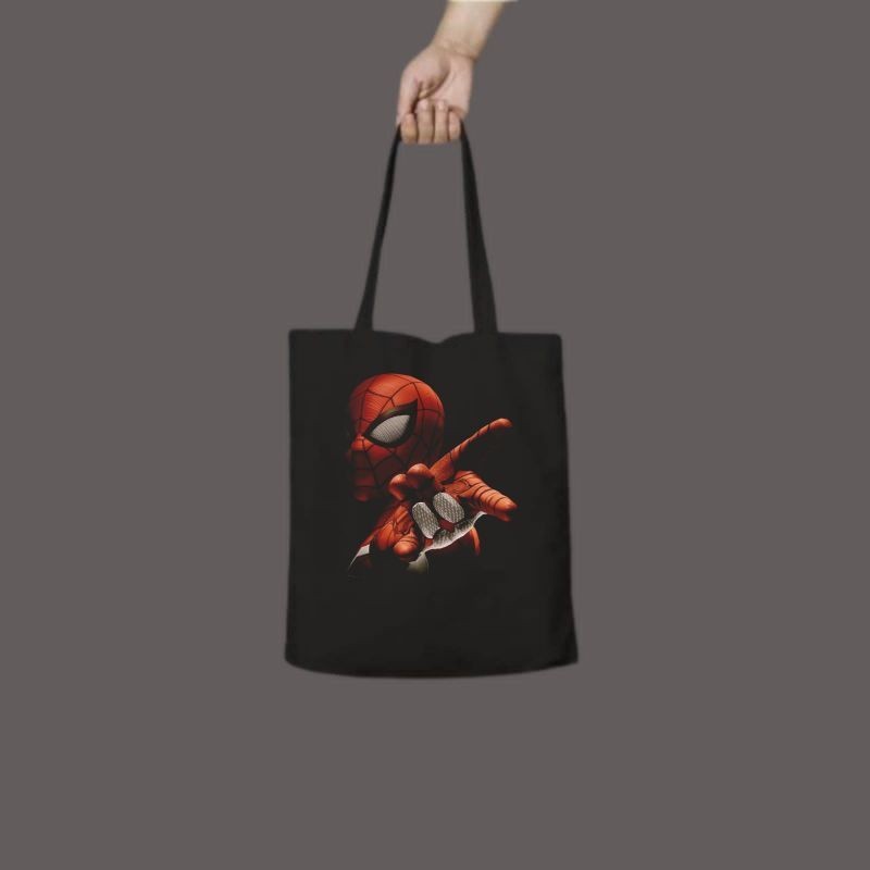 tote bag SPIDERMAN / tote bag resleting / tote bag pria / tote bag wanita / tas tote bag distro / to