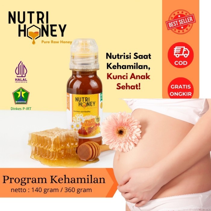 

Nutrihoney - Madu Royal Jelly Bee Pollen - Madu Promil Madu Penyubur Kandungan