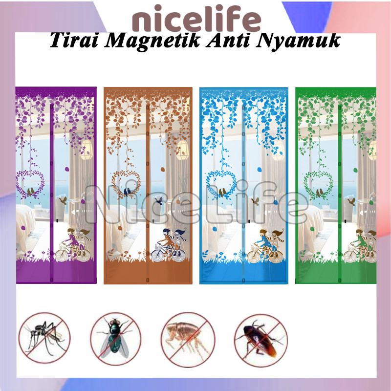 Tirai Magnet / 90X210Cm Tirai Pintu Kamar Tirai Magnet Anti Nyamuk / Tirai Pintu Kamar / Tirai Pintu