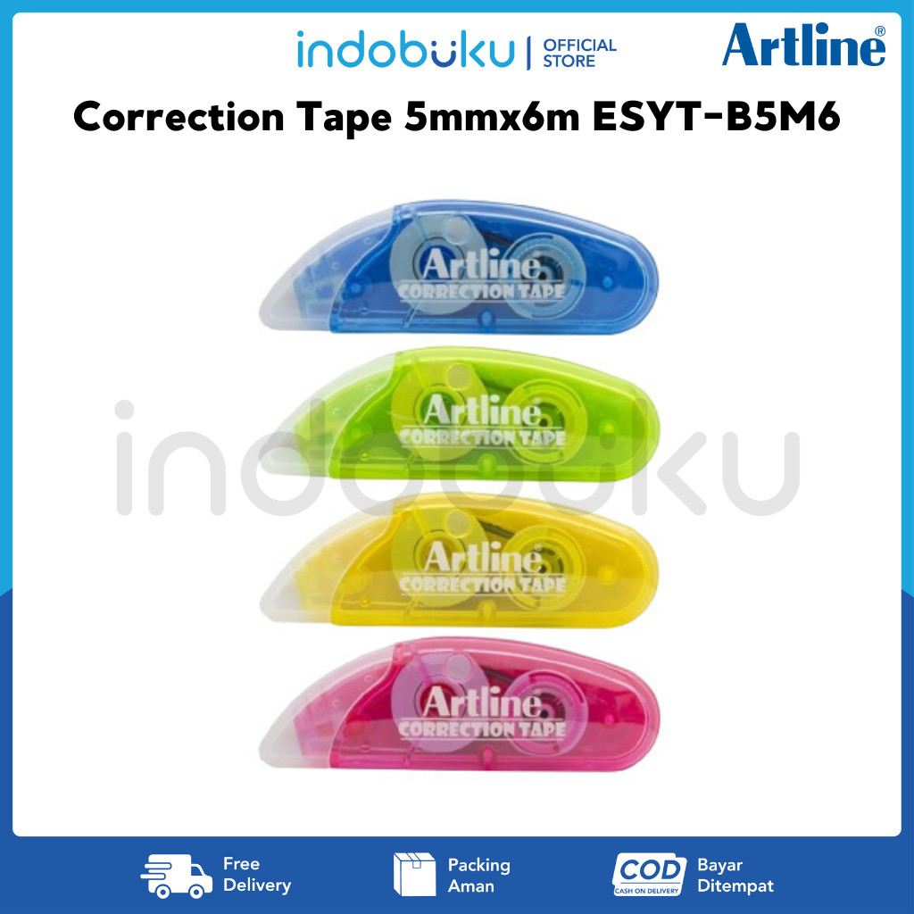 

Correction Tape/ Pita Koreksi Tip-Ex Artline 5mmx6m ESYT-B5M6