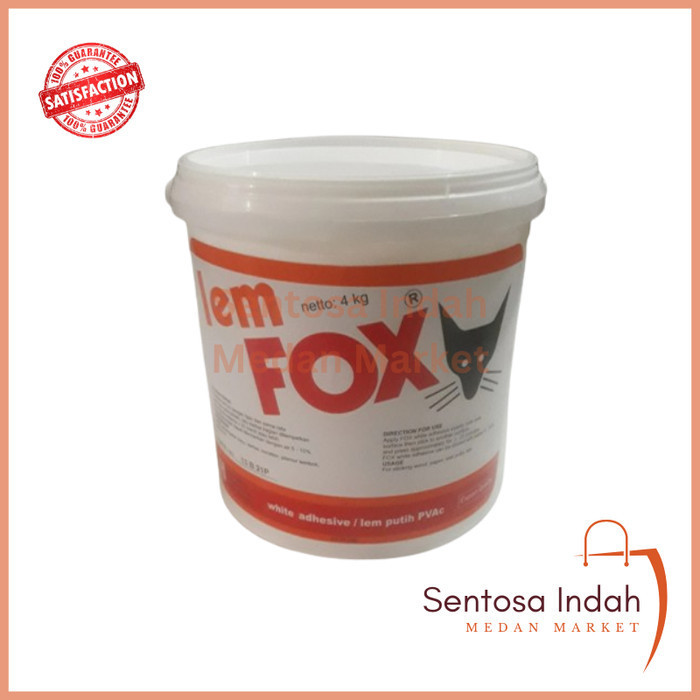 

Lem Fox 4 kg / Lem Putih PVAC Serba Guna