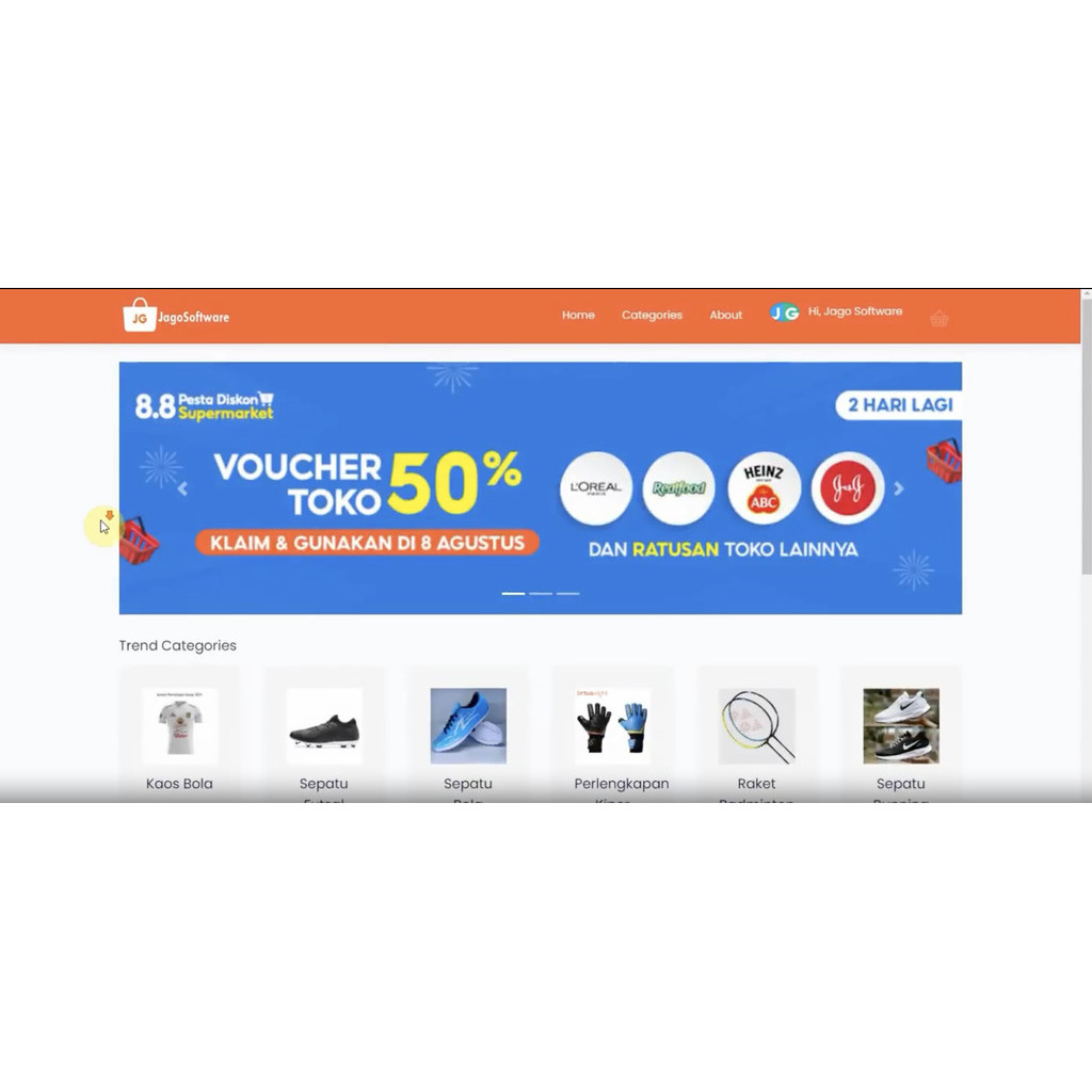 Source Code Toko Online Laravel 8 Integrasi Raja Ongkir dan Midtrans bonus payment method cod dan ba