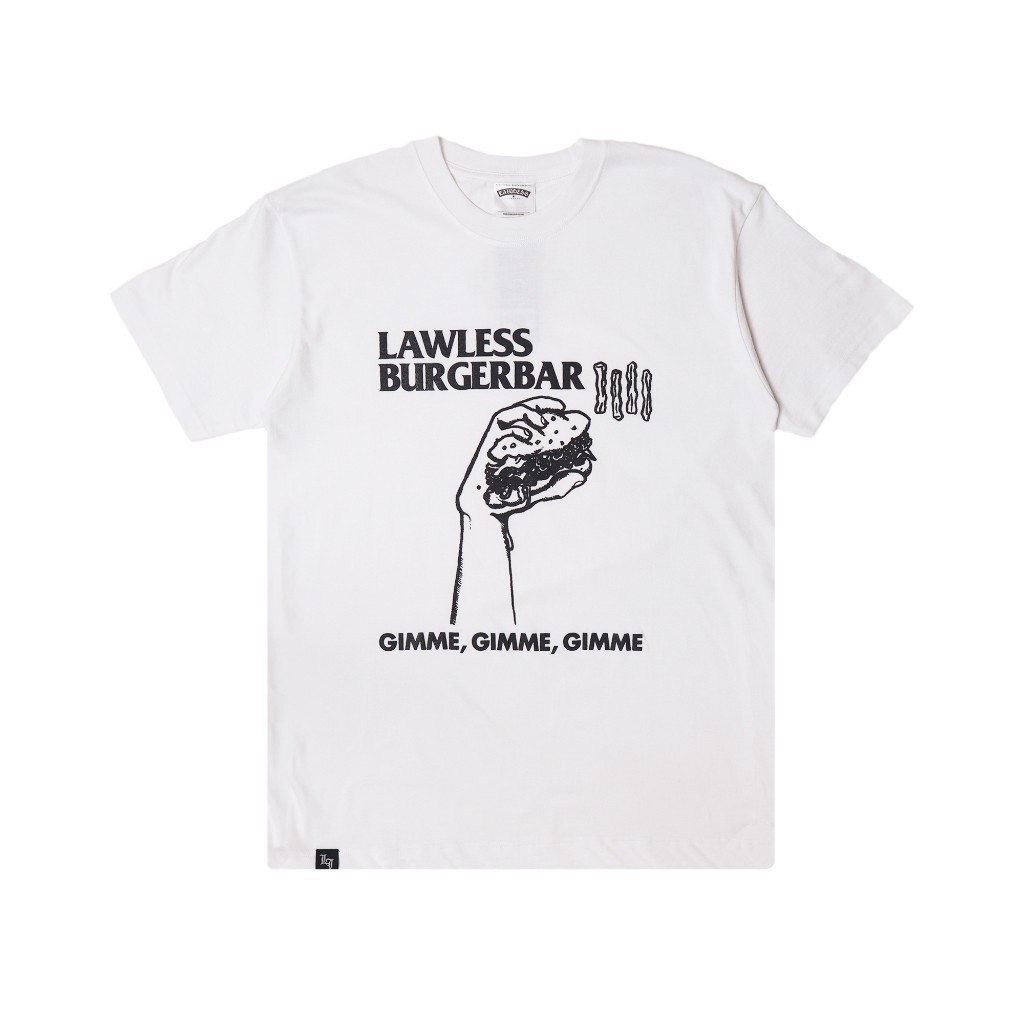 BAJU DISTRO LAWLESS BURGERBAR – GIMME GIMME GIMME