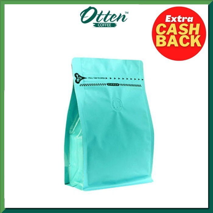 

Coffee Bag 250G Box Pouch with Zipper Light Blue (10pcs)