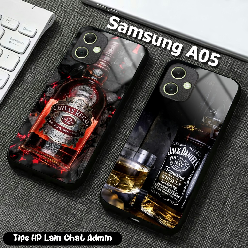 Softcase Glass Kaca Samsung A05 (MZ01) Case Hp Samsung A05 - Softcase Kilau Samsung A05 - Casing Sam