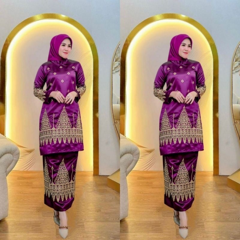 (BISA COD) SET TUNIK BORDIR MANUAL VOL 2//SERAGAMAN KELUARGA//BAJU PESTA LAMARAN//BAJU KONDANGAN//BA