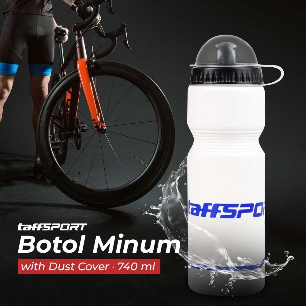 

TaffSPORT Botol Minum Sepeda Olahraga Plastik with Dust Cover 740ml - 30A11
