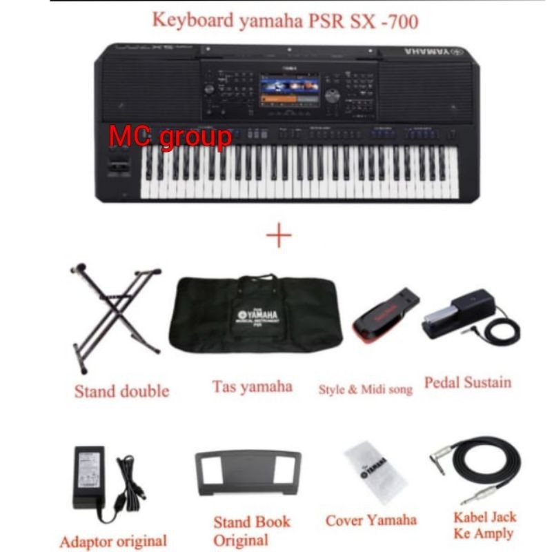 PAKET YAMAHA KEYBOARD PSR SX-700/PSR SX700 ORIGINAL YAMAHA GARANSI