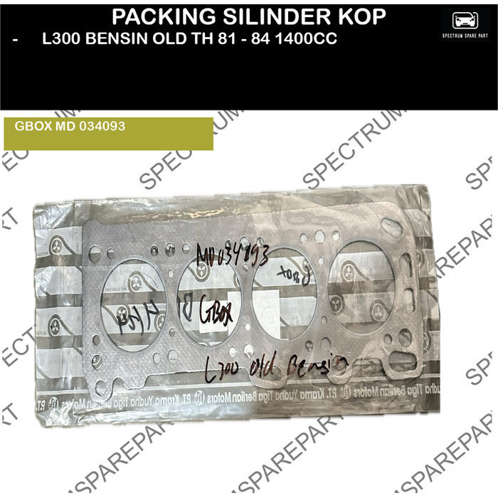 PAK SILINDER KOP PACKING SILINDER HEAD DEKSEL L300 BENSIN OLD TH 81-83 1400CC GBOX 034093