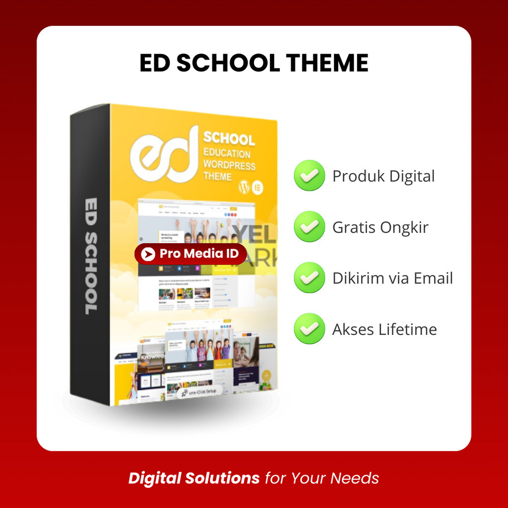 ED School Tema Edukasi WordPress Web Sekolah