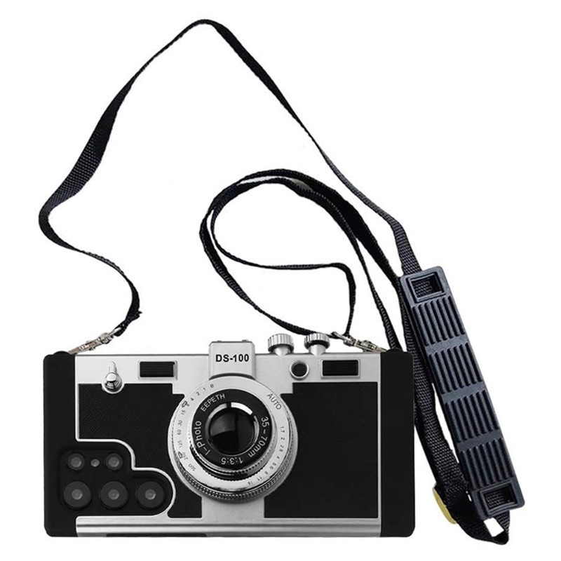 Emily in Paris 3D Vintage Camera Design Case for Samsung Galaxy S21 S22 Plus S23 Ultra Note 20 S23Ul