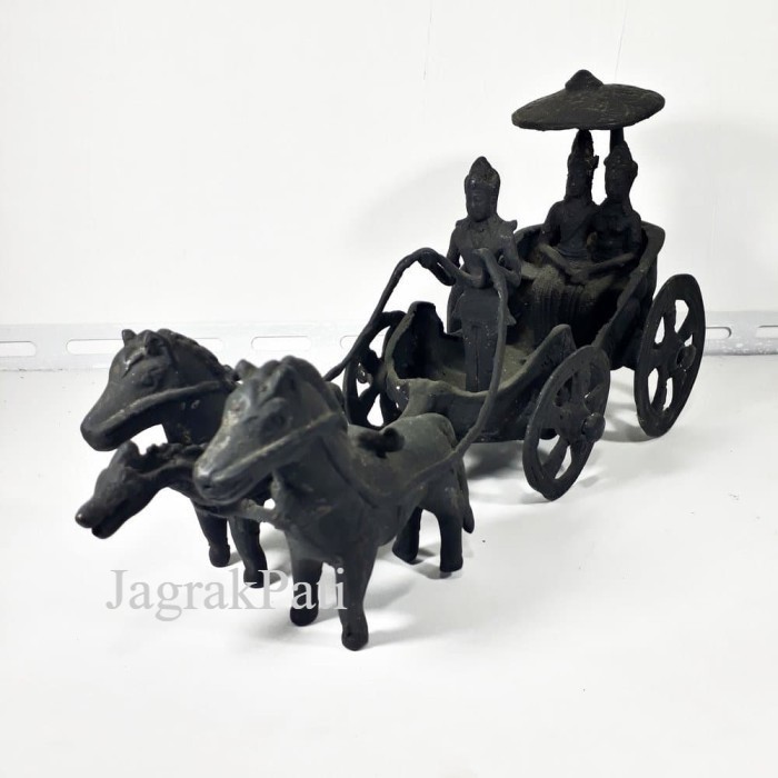 Patung Pajangan Arca Miniatur Perunggu Kereta Kencana Nyi Roro Kidul JP14522