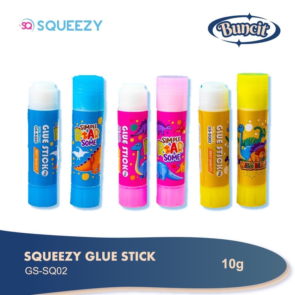 

Squeezy Glue Stick Karakter / Lem Stik / Lem Grosir / Lem Sekolah / Lem Kertas