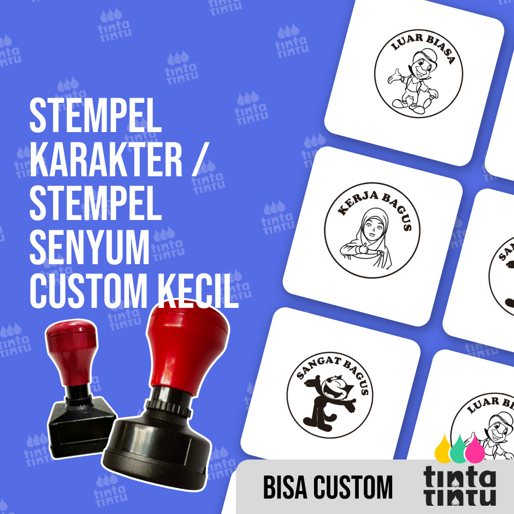 

Stempel Karakter / Stempel Senyum Custom Kecil