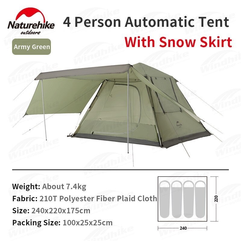 TENDA AUTOMATIC ANGO 4 NATUREHIKE NH21ZP010 []