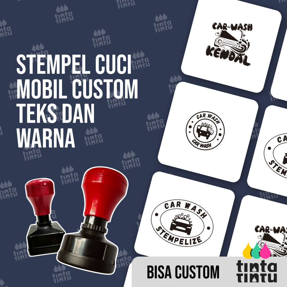 

Stempel Cuci Mobil Custom Teks dan Warna