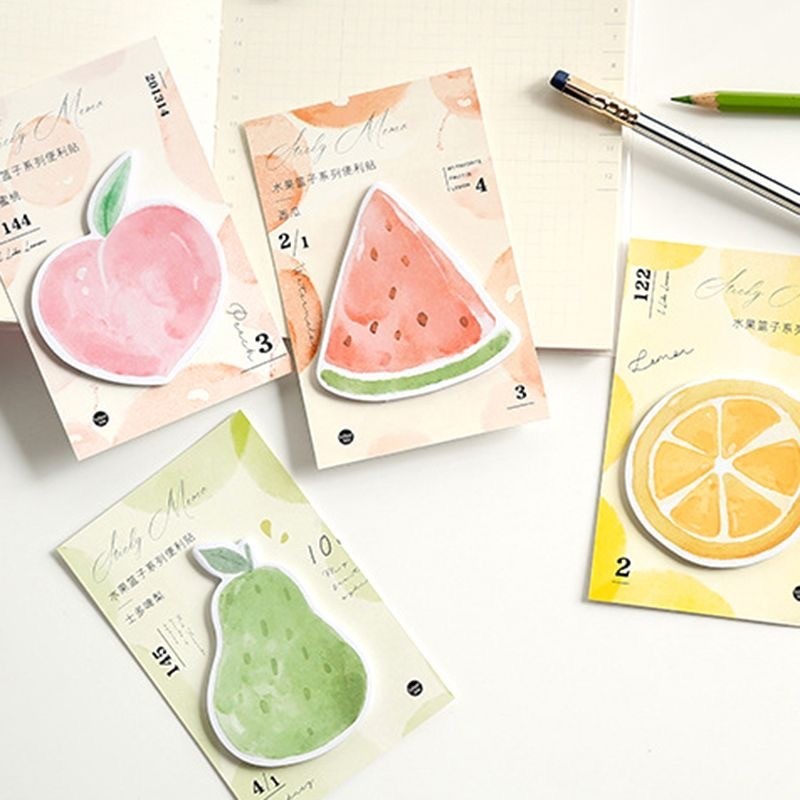 

Sticky Notes Lucu 30 Lembar Tempelan Kertas Catatan Memo Note Karakter buah Lucu Unik Stationery Sekolah Office Supplies barang aesthetic