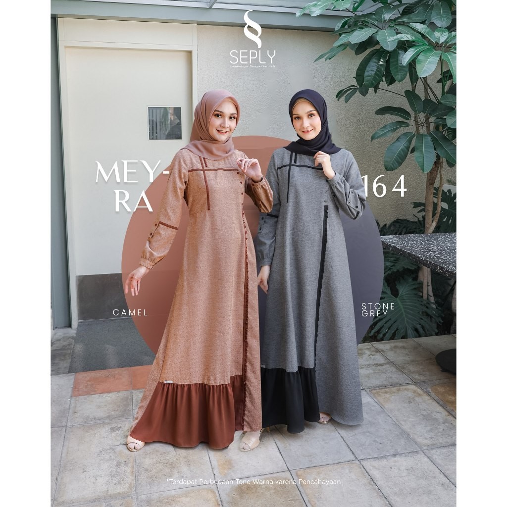 DRESS ONLY SEPLY ORIGINAL MEYRA 164 STONE GREY MEYRA 164 CAMEL GAMIS DEWASA GAMIS SEPLY GAMIS MODERN