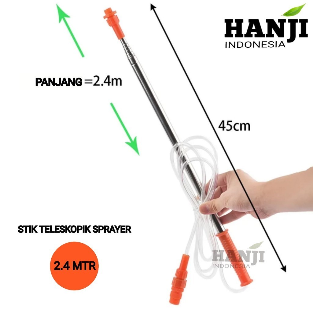 Stik Sprayer Elektrik 2,4 meter Stik teleskopik sprayer elektrik