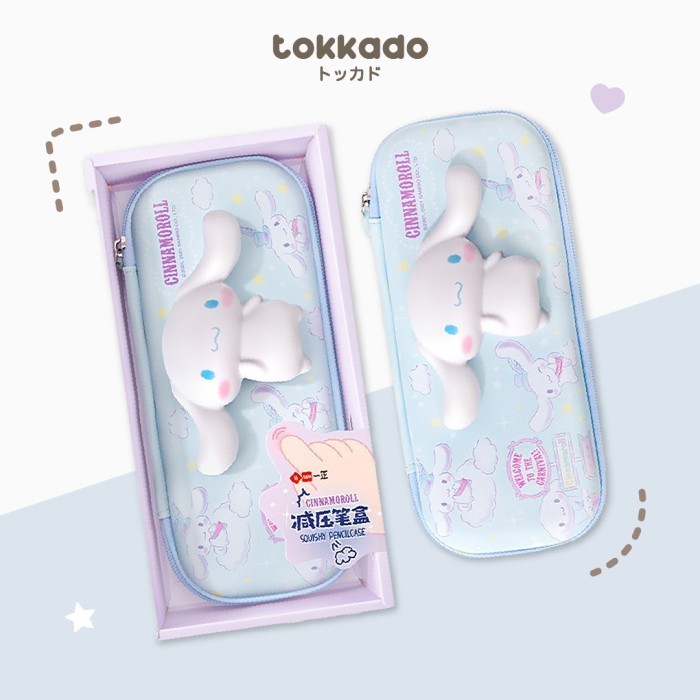 

Thosti TOKKADO Sanrio Squishy Pencil Case Original Kotak Pensil Anak Lucu - Cinnamoroll