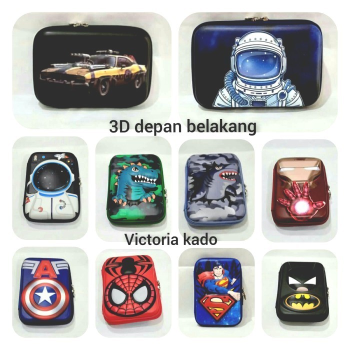 

✨LARIS✨ -kotak tempat pencil pensil smiggle timbul 3D New - astronot 2