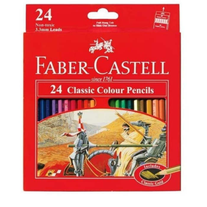 

✨LARIS✨ -Pensil warna faber castell 24 classic panjang