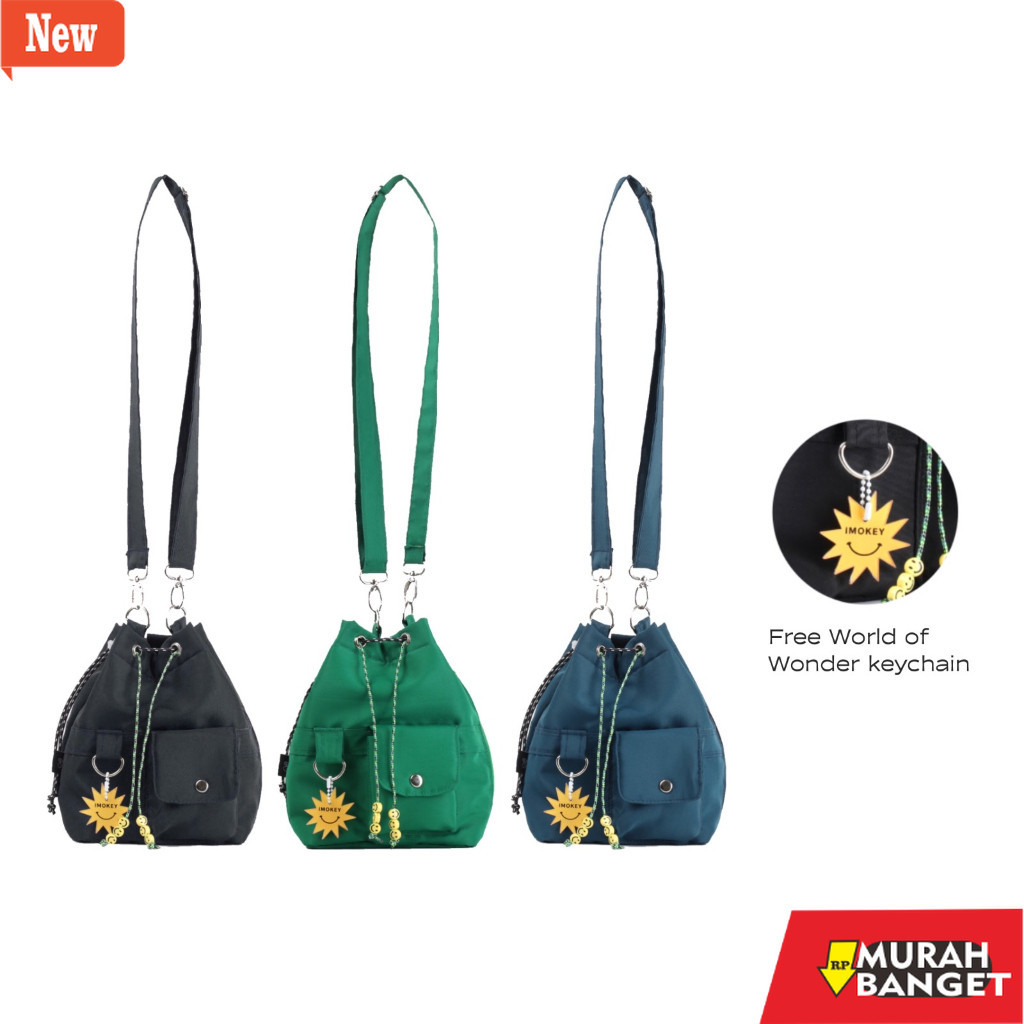 Tas Bulan Sabit Wanita Imokey WOW Mini Bucketbag - Tas Selempang