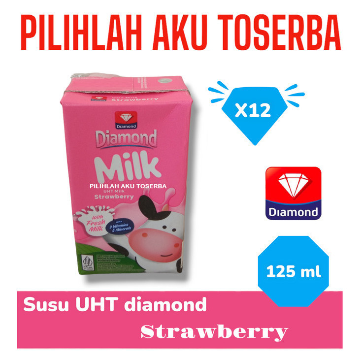 

Susu DIAMOND UHT STRAWBERRY MINI 125 ml - ( HARGA 12 pcs )