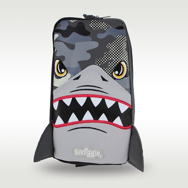 

Thosti SMIGGLE pocket character pencil case/pencil case smiggle dual zipper - Shark