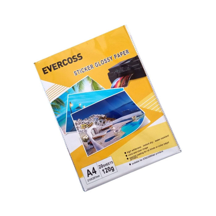 

Evercoss Stiker Kertas Print Sticker Glossy Paper / Stiker Foto / Stiker Mengkilap A4