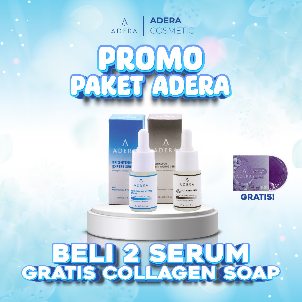 

Paket Beli 2 Serum Wajah GRATIS 1 Sabun Adera Menghilangkan Flek Hitam, Keriput, dan Bekas Jerawat di Wajah Wanita dan Pria Sudah BPOM Syabie Original Termurah