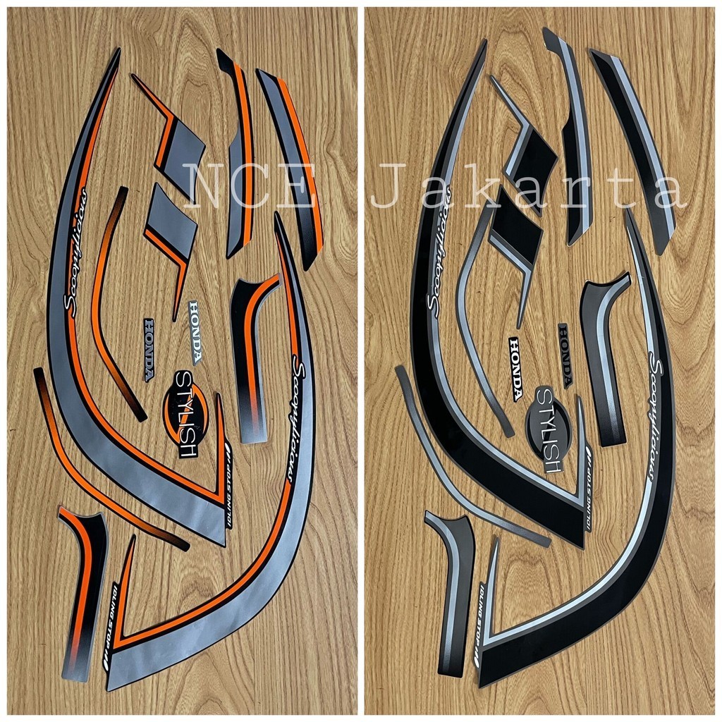 STIKER STRIPING SCOOPY STYLISH 2017 TERLARIS