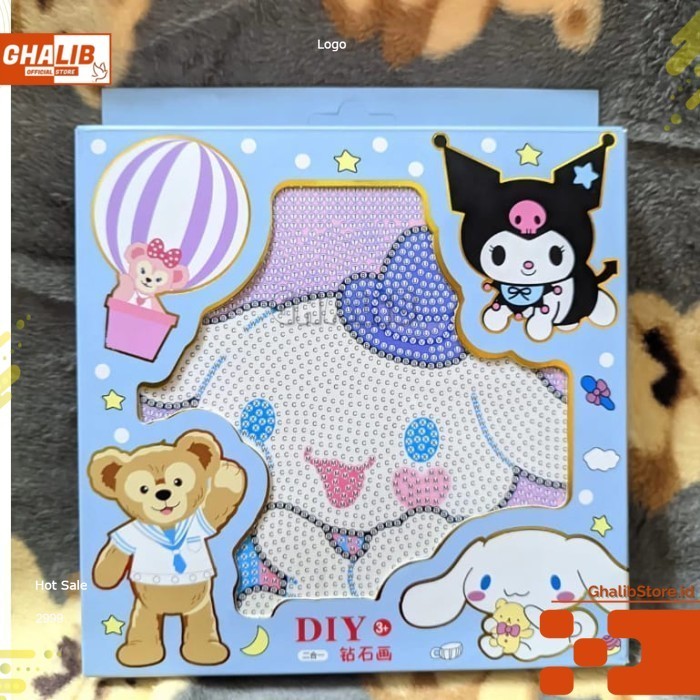 

DIY Painting Sticker Diamond Sanrio Kuromi Bingkai ZS166 - ZS166CINNAMOROL