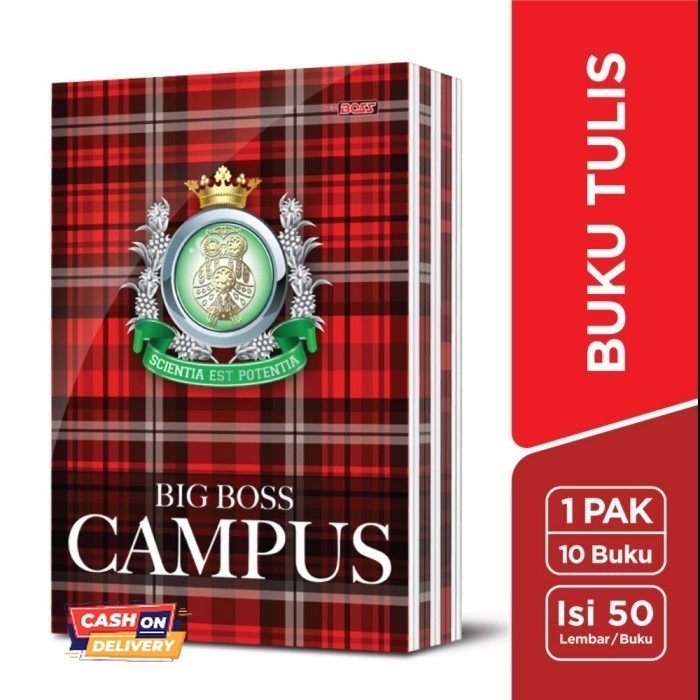 

✨LARIS✨ -BUKU TULIS BIG BOSS CAMPUS 50 LEMBAR (10 PCS)
