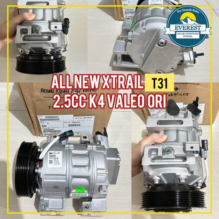 Compressor Kompresor AC Nissan Xtrail New T31 Kaki 4 Valeo ASLI