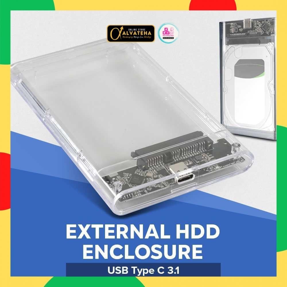 External HDD Enclosure 2.5 Inch Type C to USB Type C 3.1 Case SSD