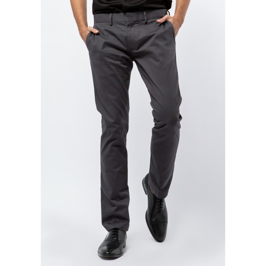 The Executive Skinny Fit Formal Pants 1-LPNBSC521O066 Dark Grey - Dark Grey, 36