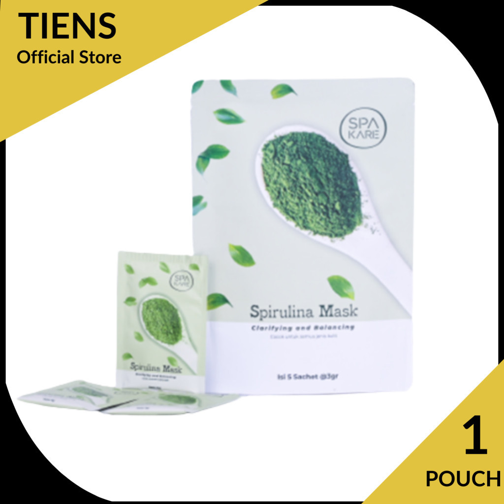 Tiens COD Masker Spirulina Terbaru - Spakare Spirulina Mask - Produk Baru - Masker Wajah