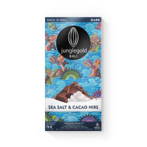 

JUNGLEGOLD DARK ‘Sea Salt & Cacao Nibs’ 70g