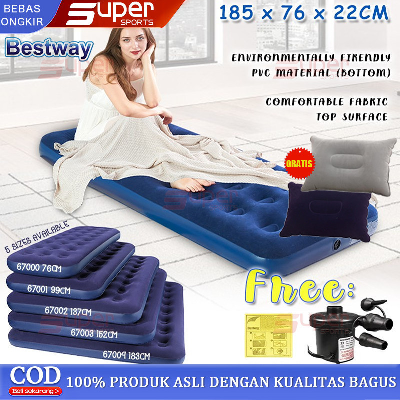 Paket Hadiah Paket Kasur Udara Double Bestway/Paket Kasur Udara Double/Kasur Udara/Kasur Camping/Kas