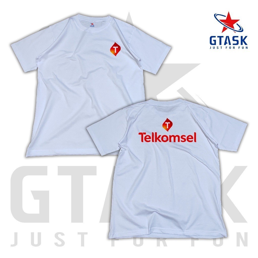 DarjoCloth -  Kaos Telkomsel Terbaru | Baju T Shirt Distro Dewasa Provider Cotton Combed GTask Nyama