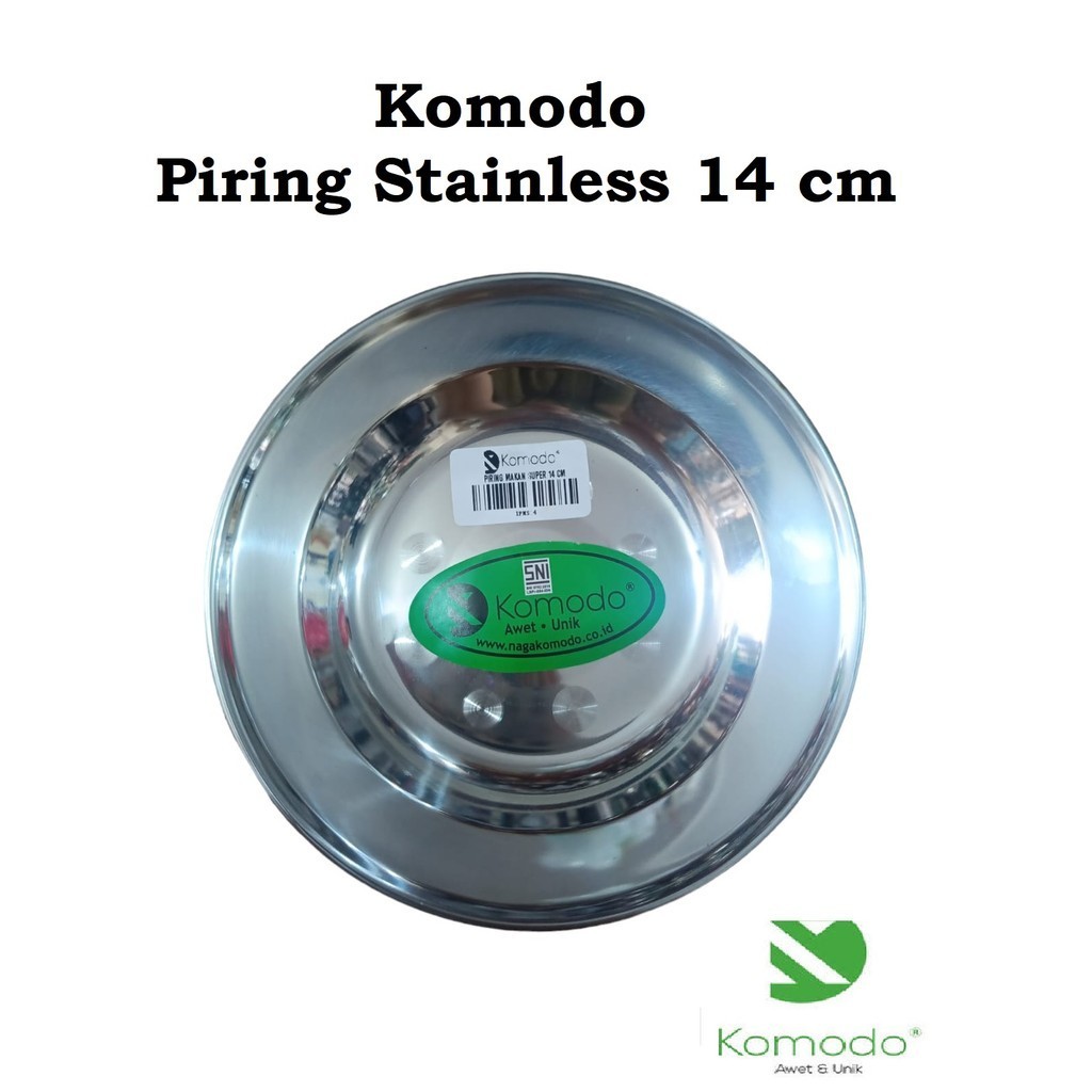 Komodo Piring Stainless 14 cm / 16 cm