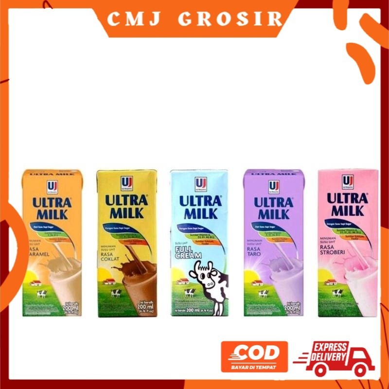

SUSU UHT ULTRAMILK ULTRA MILK 200ML