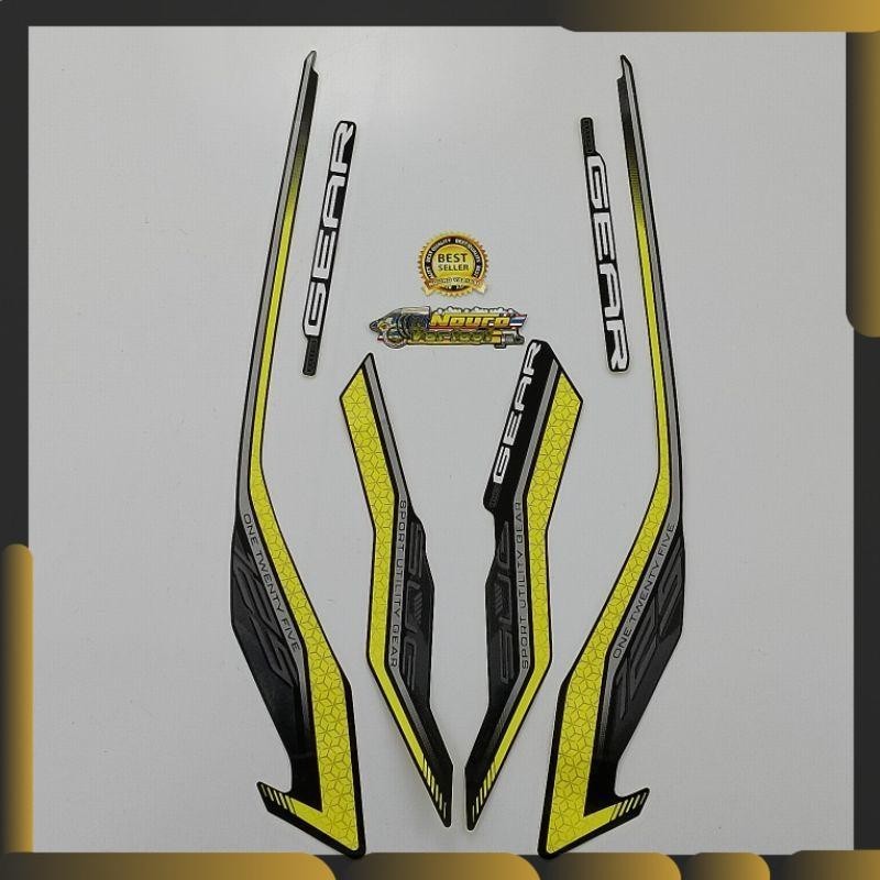 striping yamaha Gear 125 2021 2022 hitam
