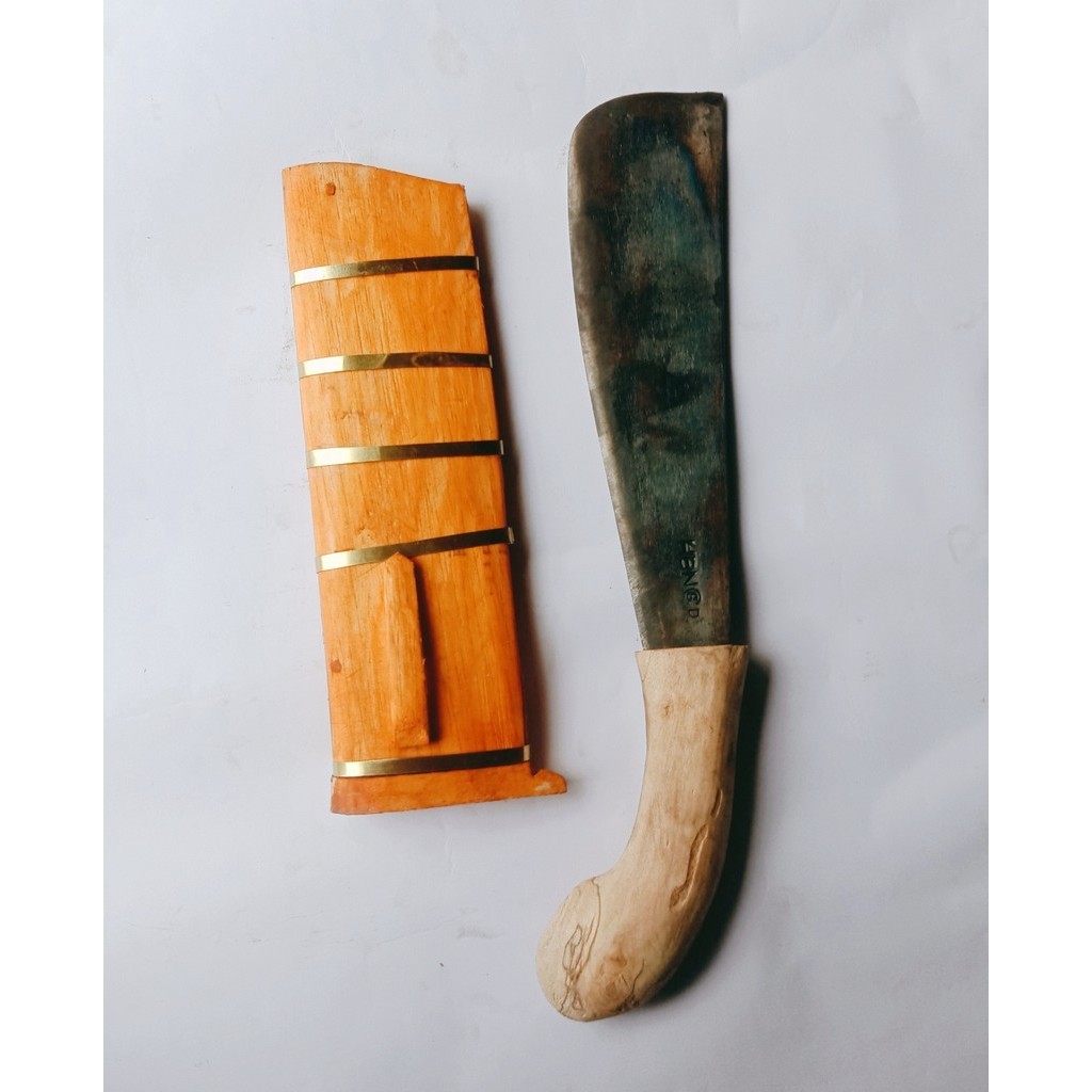 GOLOK Baja ASLI [GOLOK Kerja] Dijamin Kuat Tajam Ukuran besar lebar 7cm dan tebal