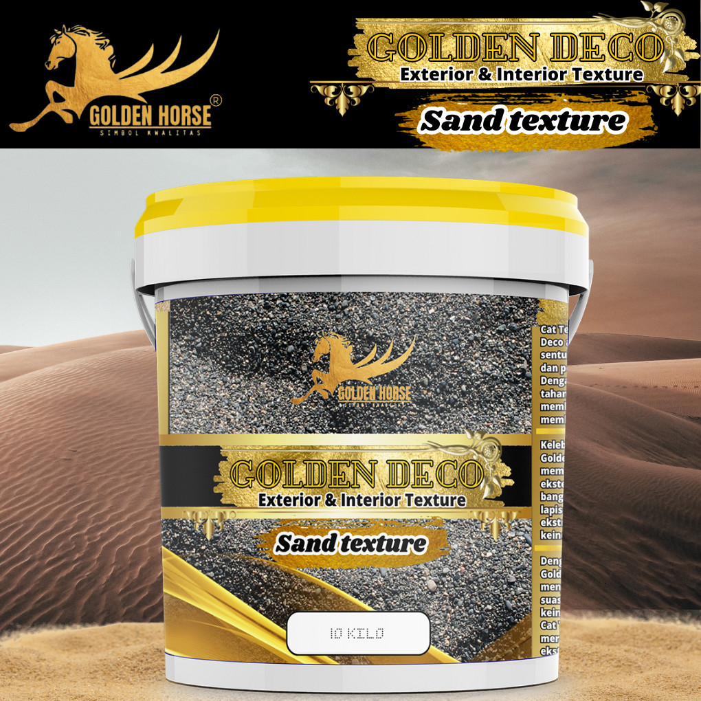 Cat Dinding Sand texture Golden Deco 10 kg - Golden horse