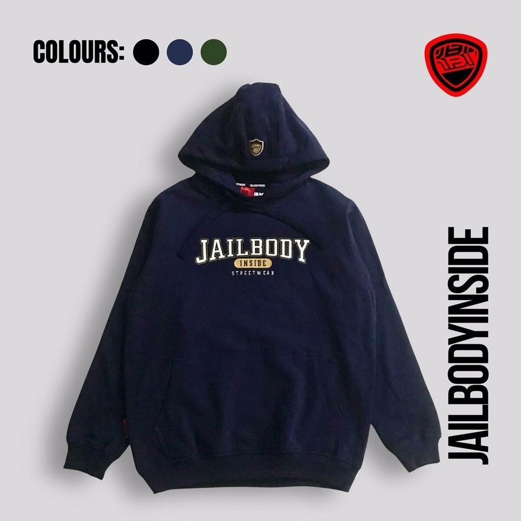 Jail Body Inside 330 GSM Heavy Cotton Fleece Hoodie Jacket (Larger Size)