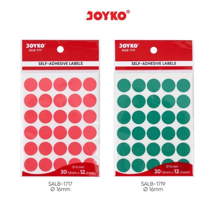 

Label Stiker Warna Joyko Self Adhesive Labels Colors SALB