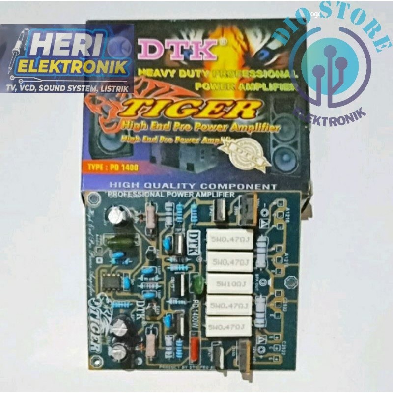 kit profesional power amplifier 1400w mono Tiger DTK